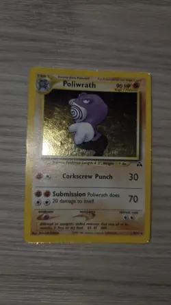 Pokemon English - Holo - Pikachu Poliwrath - 2001 - 2 Card Lot - Image 5