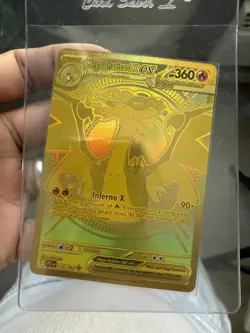 Phantasmal Flames Mega Charizard X Ex Mega Hyper Rare Gold Pokemon Card 130/094 - Image 1