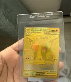 Phantasmal Flames Mega Charizard X Ex Mega Hyper Rare Gold Pokemon Card 130/094 - Image 2
