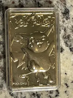 Pokemon 1999 23k Gold Plated Trading Card - #25 Pikachu, COA, Burger King Promo - Image 4