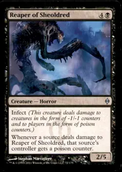 Reaper of Sheoldred LP Light Play New Phyrexia MTG [10858] - Image 1