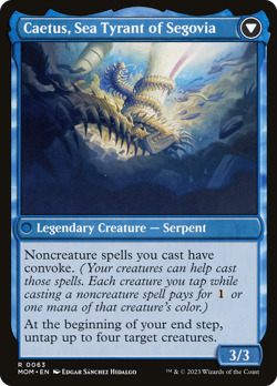 x1 Invasion of Segovia // Caetus, Sea Tyrant of Segovia MOM MTG 0063 RARE 1x - Image 2
