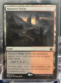Magic: The Gathering Haunted Ridge Rare Land Innistrad Midnight Hunt 263/277 En. - Image 1