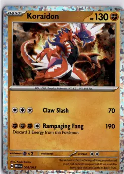 McDonald's Pokemon TCG 2025 Koraidon Holo Card 008/015 Trading Card TCG - Image 1