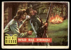 1956 TOPPS ROUNDUP WESTERN CARD WILD BILL HICKOK #4 - Image 1