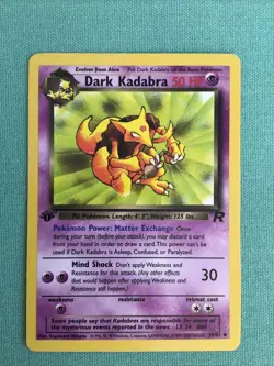 Pokemon TCG Dark Kadabra Card 39/82 Team Rocket 1st Edition New - Image 1