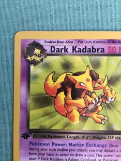 Pokemon TCG Dark Kadabra Card 39/82 Team Rocket 1st Edition New - Image 3