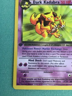 Pokemon TCG Dark Kadabra Card 39/82 Team Rocket 1st Edition New - Image 4