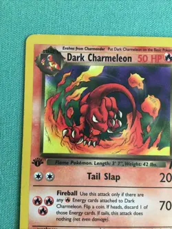 Dark Charmeleon 32/82 1st Edition Team Rocket Non-Holo Pokemon Card - Image 3
