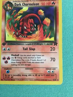 Dark Charmeleon 32/82 1st Edition Team Rocket Non-Holo Pokemon Card - Image 5