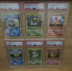 Pokemon Classic Collection Holo Base Set Charmander Bulbasaur Squirtle PSA 9 LOT - Image 1