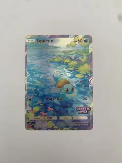 Squirtle Pokemon Pocket TCG Card Holo Foil Full Art - Genetic Apex - CUSTOM - Image 1