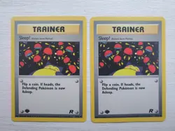 2x Sleep Trainer - 1st Edition 79/82 - Team Rocket Pokemon Card - LP - Image 1