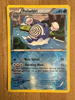 Pokemon Card: Poliwhirl 16/111 Furious Fists Set Reverse Holo Uncommon DMG - Image 1