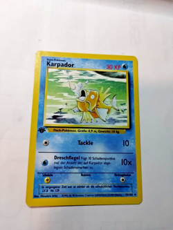 Pokemon Magikarp - Karpador - 035/102 Base Set Regular German - 1st Ed. - Uncirc - Image 1