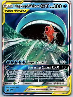 Pokemon - Magikarp & Wailord GX SM Promos #SM166 -- [Moderately played] - Image 1