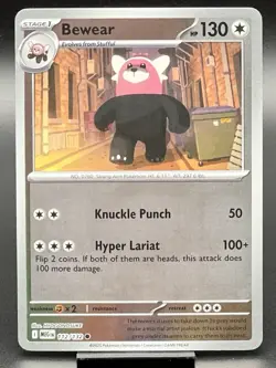 Pokemon Bewear 112/132 Reverse Holo Mega Evolution TCG 2025 NM+ - Image 1