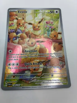 Eevee 188/167 Twilight Masquerade Illustration Rare Holo Full Art Pokemon - Image 2