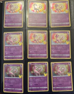 Mew Holo 11/25 Celebrations Pokemon TCG Lot of 9 ENGLISH NM. - Image 1