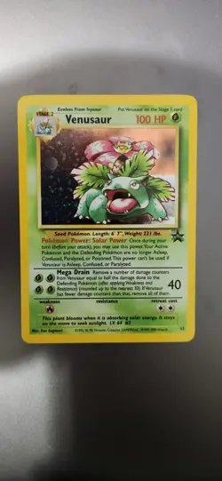 Pokemon TCG Venusaur WoTC Black Star Promo Holo - Image 1