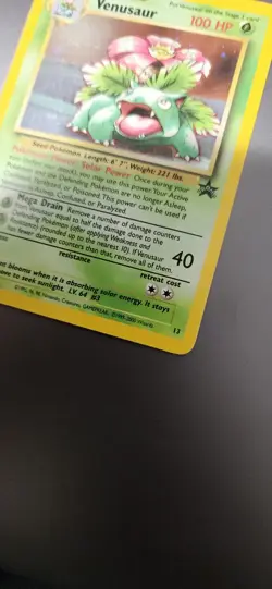 Pokemon TCG Venusaur WoTC Black Star Promo Holo - Image 3