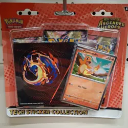 Pokemon - Mega Evolutions Ascended Heroes Tech Sticker Collection - Charmander - Image 1