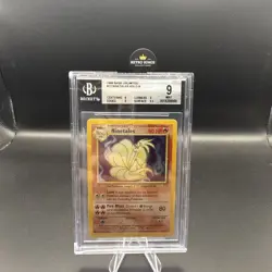 1999 Pokemon Base set 12/102 Ninetales beckett very rare mint - Image 2