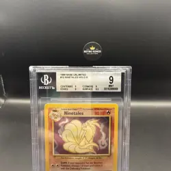 1999 Pokemon Base set 12/102 Ninetales beckett very rare mint - Image 4