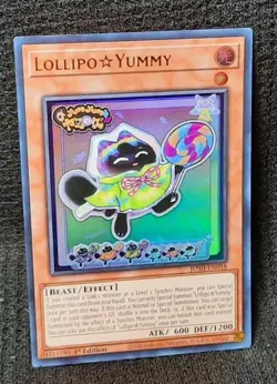 Yu-Gi-Oh! Lollipo ☆ Yummy *ULTRA RARE* JUSH-EN018 1st Edition NM - Image 1