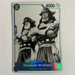 One Piece TCG Decalvan Brothers (Alt Parallel) ST22-008 English Ace & Newgate NM - Image 1
