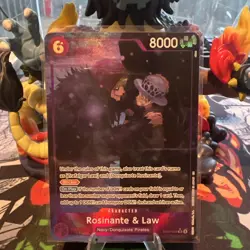 One Piece TCG Rosinante & Law (Alternate Art) EB04-038 The Azure Sea's Seven - Image 1
