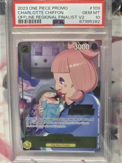 PSA 10 One Piece Charlotte Chiffon OP03-109 2023 Offline Regional Finalist Vol 2 - Image 1