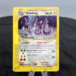 Nidoking Crystal Aquapolis 150/147 Secret Rare Holo Pokemon WOTC e-Card LP-MP - Image 1