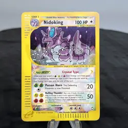 Nidoking Crystal Aquapolis 150/147 Secret Rare Holo Pokemon WOTC e-Card LP-MP - Image 3