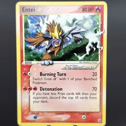 Entei Gold Star 113/115 Unseen Forces Pokemon TCG Card Holo Rare LP Shiny🔥 - Image 1