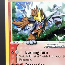 Entei Gold Star 113/115 Unseen Forces Pokemon TCG Card Holo Rare LP Shiny🔥 - Image 2