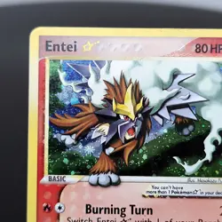 Entei Gold Star 113/115 Unseen Forces Pokemon TCG Card Holo Rare LP Shiny🔥 - Image 3