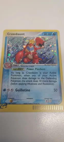 Crawdaunt 3/97 Dragon Holo Pokemon e reader card - Image 1