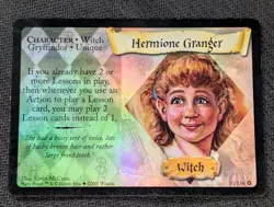 Harry Potter TCG #10 Hermione Granger - Witch Card 2001 HP Holo Rare - Image 1