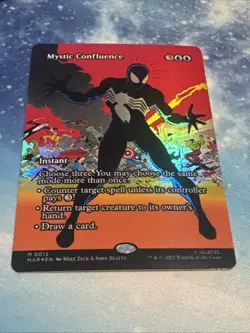 Mystic Confluence Borderless Foil Mythic Marvel Spider-Man Magic the Gathering - Image 1