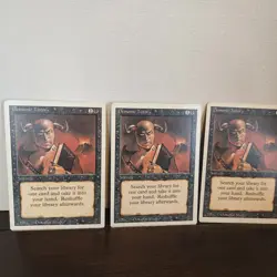 MTG Revised (3rd) Edition (1994): Demonic Tutor (Uncommon)-Sorcery (3 cards) - Image 2