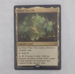 Wizards Magic: The Gathering Three Tree City Bloomburrow Rare Land Regular 260 . - Image 1