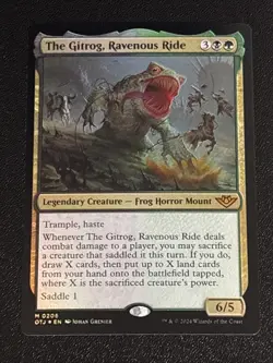 MTG Outlaws of Thunder Junction The Gitrog, Ravenous Ride Foil 0206 NM Mythic - Image 1