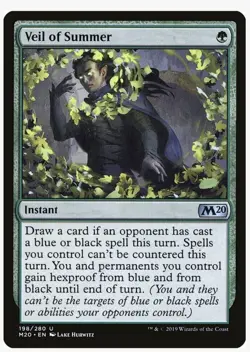 NM - Veil of Summer - Reg - Magic the Gathering Core 20 - Free Ship - Image 1