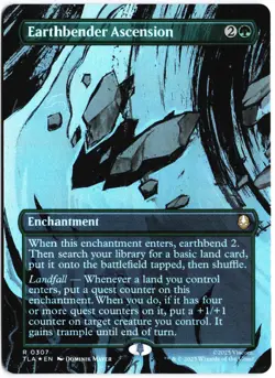 Earthbender Ascension (Borderless) R Foil Avatar: The Last Airbender 307 NM - Image 1