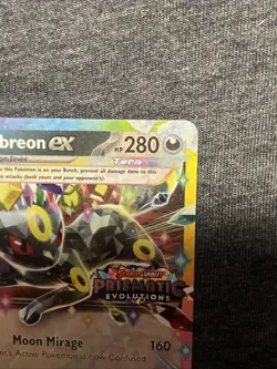 Pokemon Prismatic Evolutions Umbreon ex 060/131 Surprise Box Stamped - Image 3