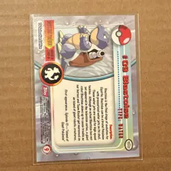 Topps Pokemon Blastoise #09 TV Animation Edition Non Foil Card - Red Logo - NM - Image 2