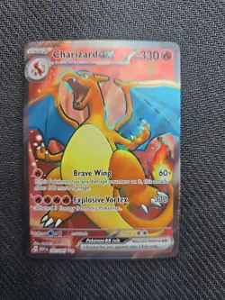 Charizard EX Holo Rare Pokemon TCG Card 183/165 Scarlet & Violet 151 - Image 1