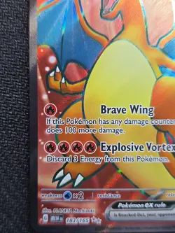 Charizard EX Holo Rare Pokemon TCG Card 183/165 Scarlet & Violet 151 - Image 3