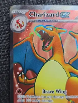 Charizard EX Holo Rare Pokemon TCG Card 183/165 Scarlet & Violet 151 - Image 4